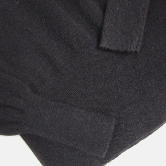 Argyle CASHMERE Intarsia Pullover Sweater Black Purple Gray Knit Plaid - Picture 5 of 11